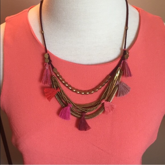 Anthropologie Tassel necklace