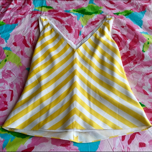 Ellen Tracy Yellow/White Shell