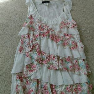 Floral, Layered Tank Top