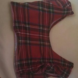 plaid crop top