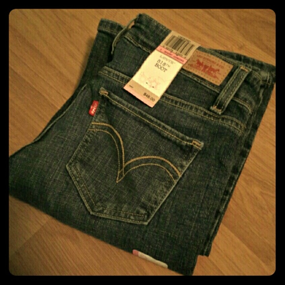 Levi's juniors short 518 boot cut jeans 3
