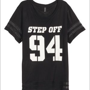 H&M STEP OFF Jersey Tee