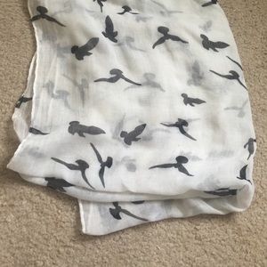 Bird Print Infinity Scarf