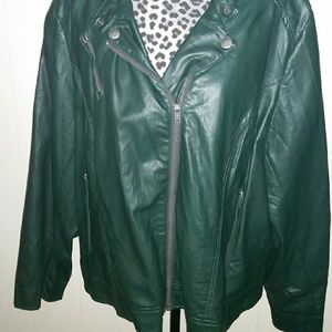 Lane Bryant faux leather jacket