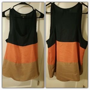 Size 2X: Multicolor Striped Tank Top