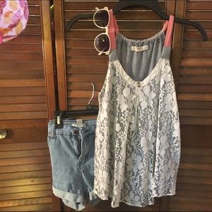 Lace front tank!
