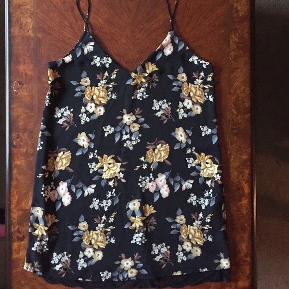 Floral Mini dress with Lace Trim