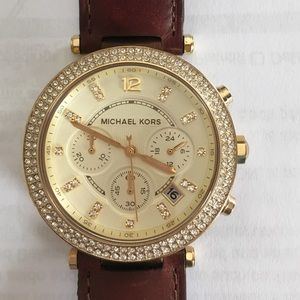 Michael Kors Brown Leather Watch