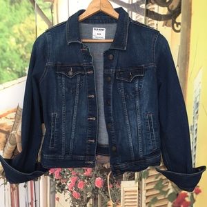 Old Navy Jean Jacket Denim darker wash Medium
