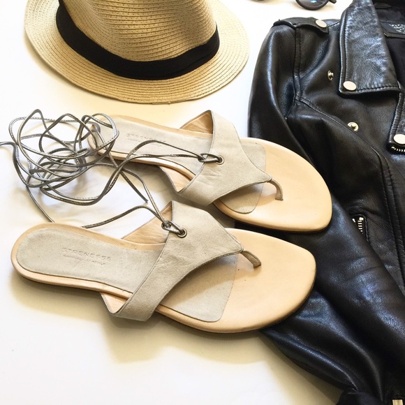 Strenesse Gabriele Strehle Dove Wrap Sandals