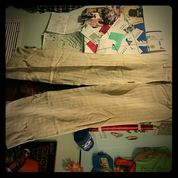 Bermuda Linen Stripe Pants