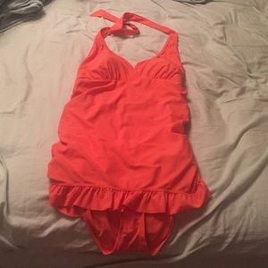 Jessica Simpson maternity one piece swimsuit large