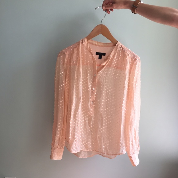 J. Crew Tops - J.Crew Silk Dash-Dot Blouse