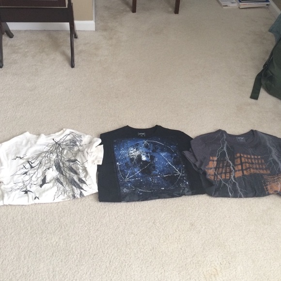 Men's t shirt bundle! Never worn $8 for 3
