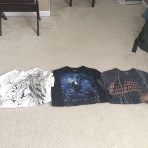 Men's t shirt bundle! Never worn $8 for 3