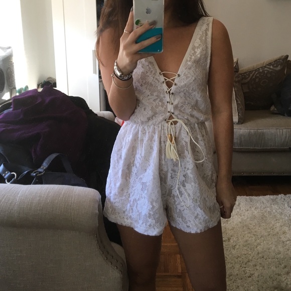 Beach cover up romper