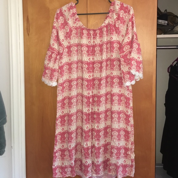 Adorable pink BOHO dress