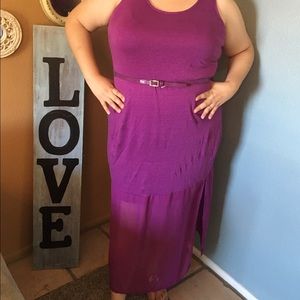 Women's Lane Bryant 14/16 Purple Plus Size Dress