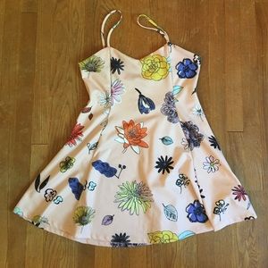Pink Floral H&M Mini dress