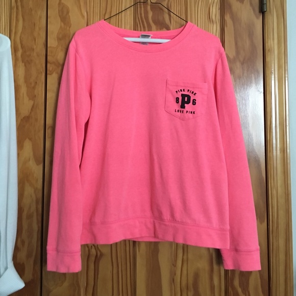 PINK Victoria's Secret Tops - VICTORIA'S SECRET PINK SWEATSHIRT