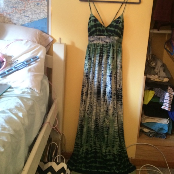 Printed maxi dress