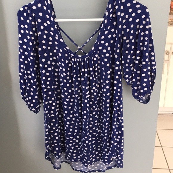 Polka dot blouse