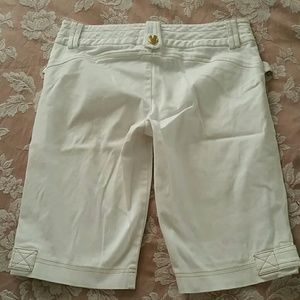 Cache Shorts - White Stretchy Shorts Cache Shorts - White Stretchy Shorts