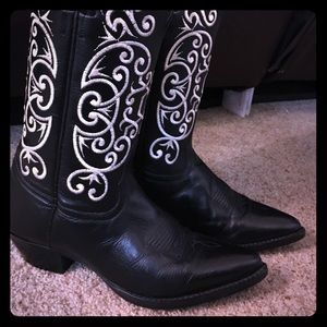 Tony Lama Black Cowboy Boots