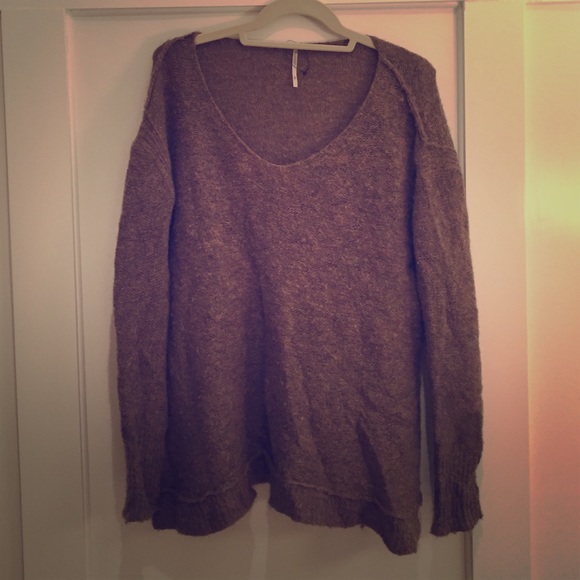 Free People Wool-Blend Sweater, Taupe