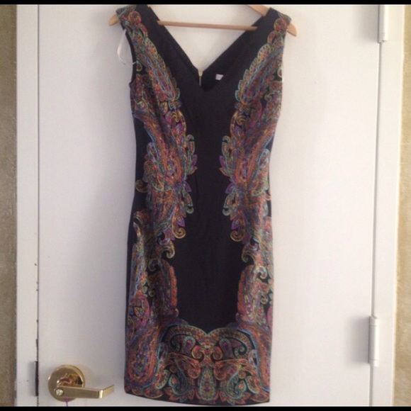 Sale lowest 🌺Gorgeous  Paisley Scuba Dress🌺 - Picture 2 of 4