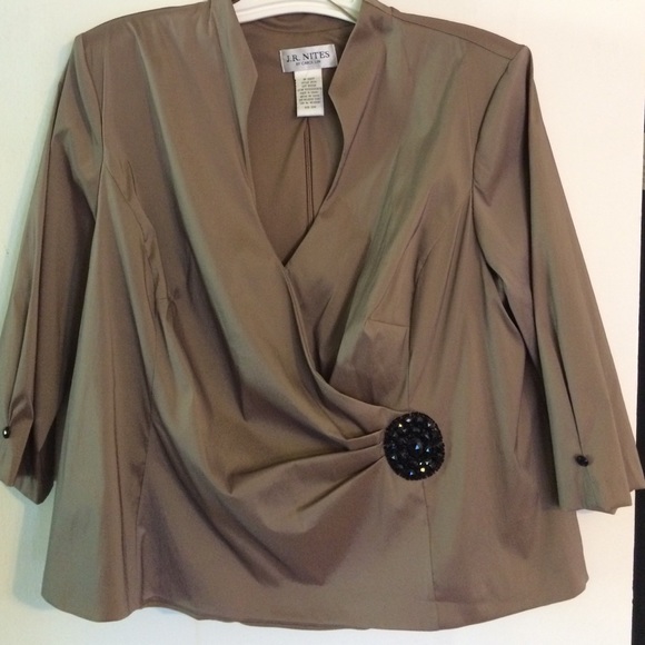 Formal Taupe Top Size 22W