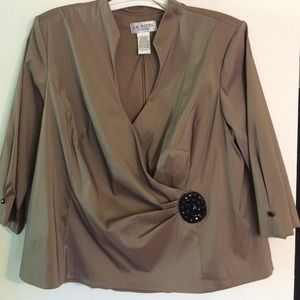 Formal Taupe Top Size 22W