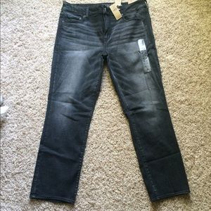 Cool Dark Wash Mid-rise Jeans