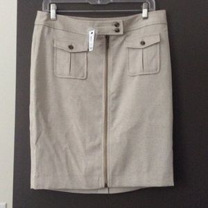 NWT khaki pencil skirt