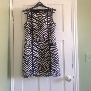 J Crew Zebra Print Midi Desss