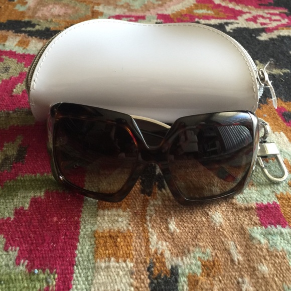 Large Authentic Dior Sunglasses in Tortoise