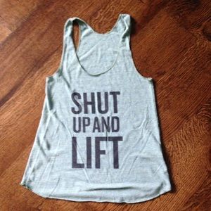 Crossfit "shut up and lift" Tank