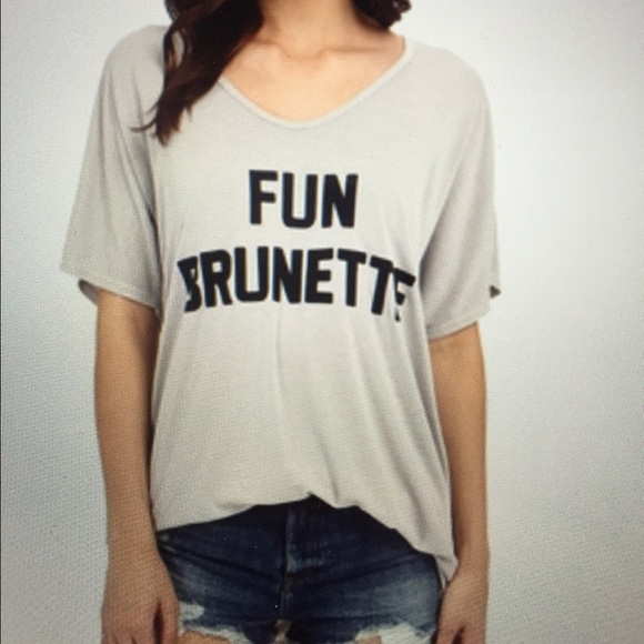 ISO fun brunette t-shirt