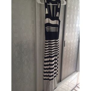 Striped body con dress