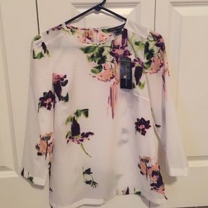 French Connection Top in "Waterflower Drape"