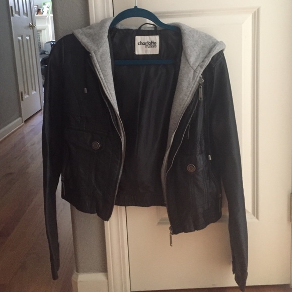 Charlotte Russe Jackets & Blazers - Black Leather Jacket