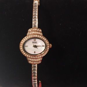 BADGLEY MISCHKA Watch w/ Swarovski crystals
