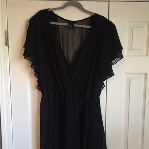 ASOS black mesh dress