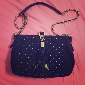 Juicy Couture back and gold quilted bag