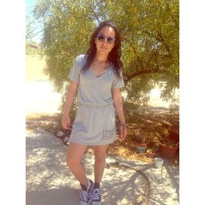 Victoria's Secret Pink t-shirt dress with logo.