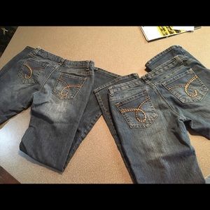 Rue 21 Slim Boot 7/8R Jeans.