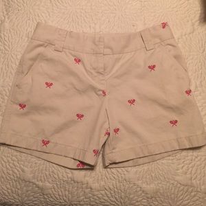 J. Crew Embroidered Chino Shorts