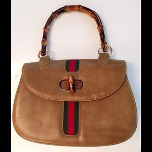 Vintage Bamboo Handle Bag