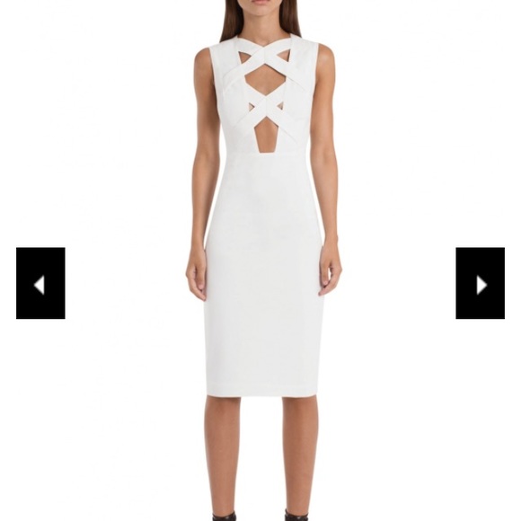 White gorgeous midi dress