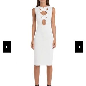 White gorgeous midi dress